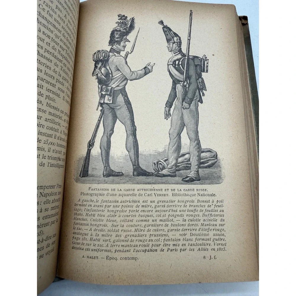 1922 Histoire de France Albert Malet Hachette Illustrated French History Book